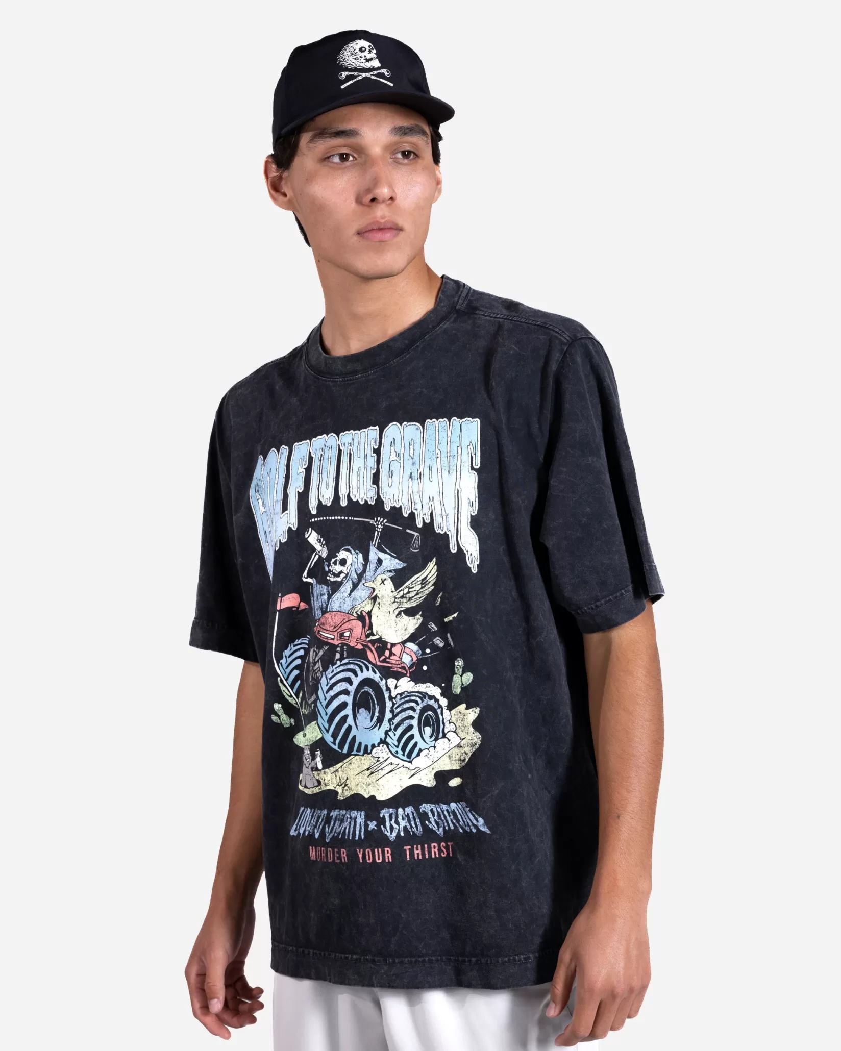 Bad Birdie X Liquid Death Reaper Tee> T-Shirts