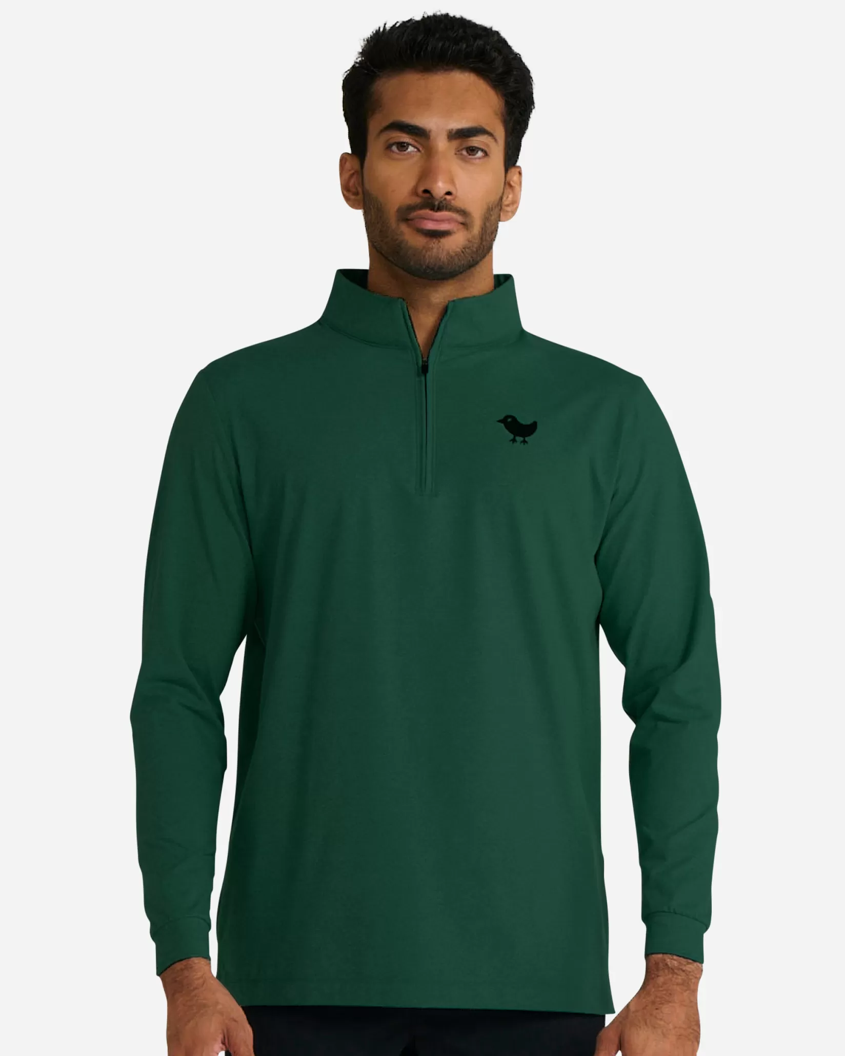 Bad Birdie Evergreen Heather Quarterzip> Quarterzips