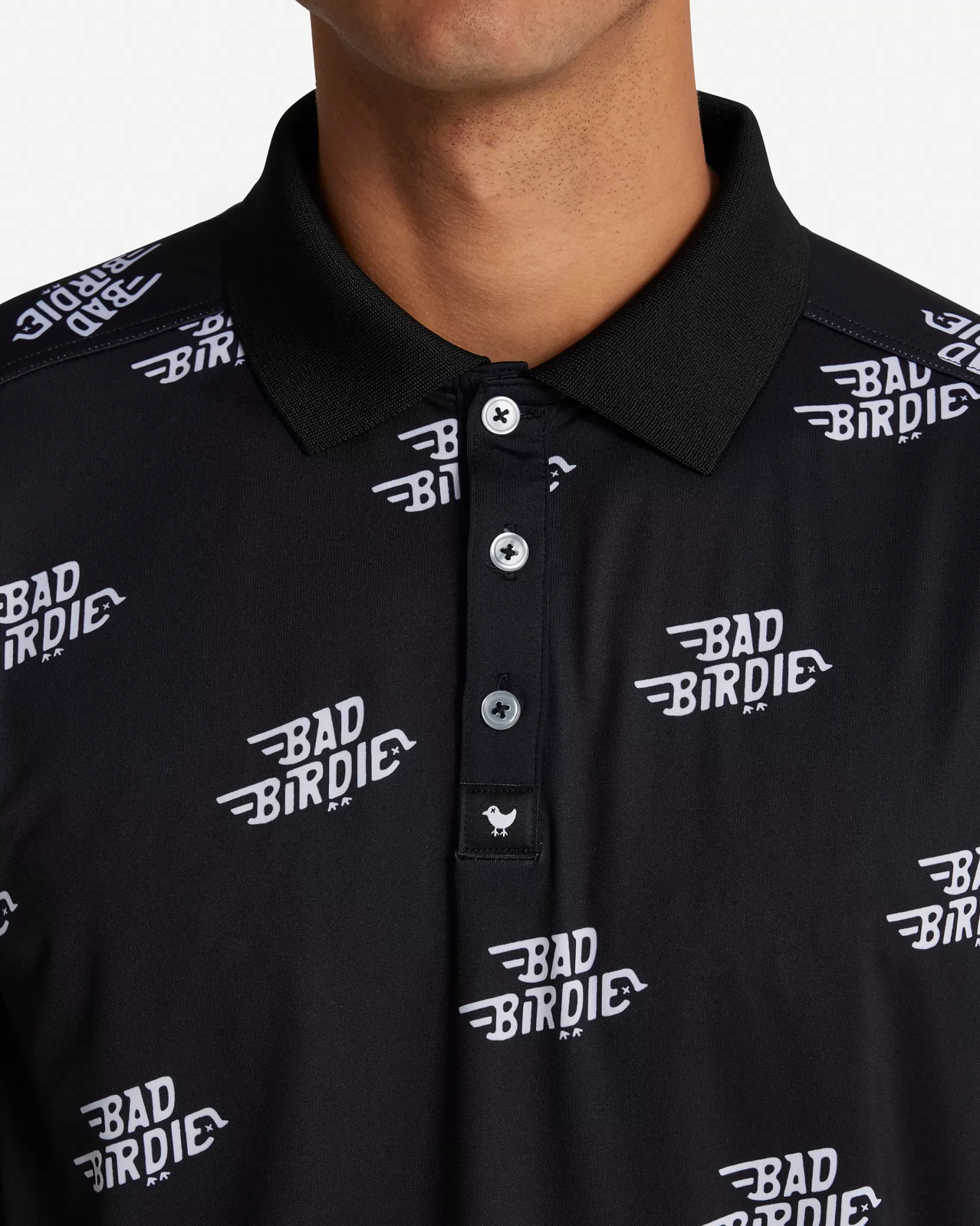 Bad Birdie Flighted Black Ridge Polo> Polos