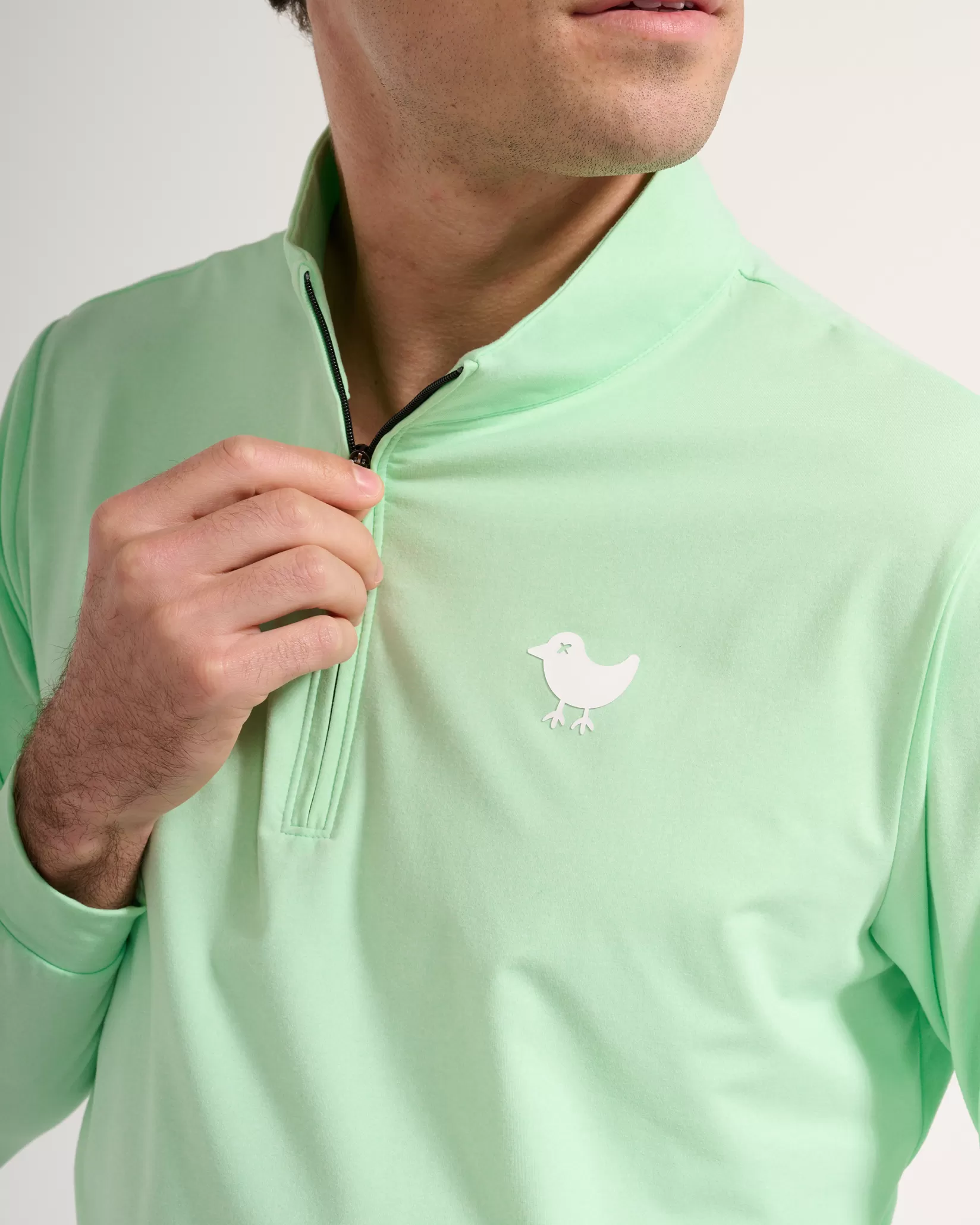 Bad Birdie Green Ash Quarterzip> Quarterzips