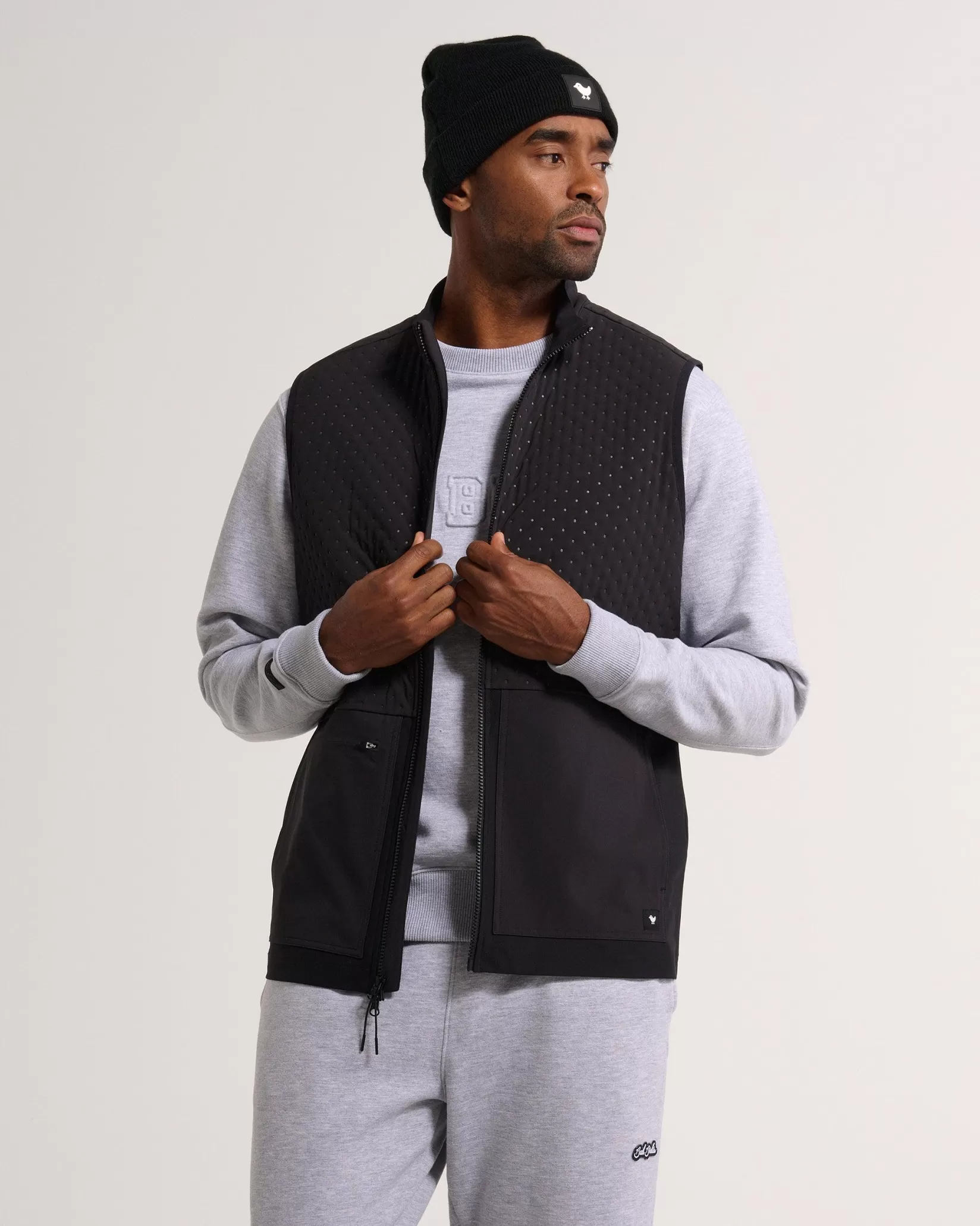 Bad Birdie Hybrid Vest - Black> Outerwear