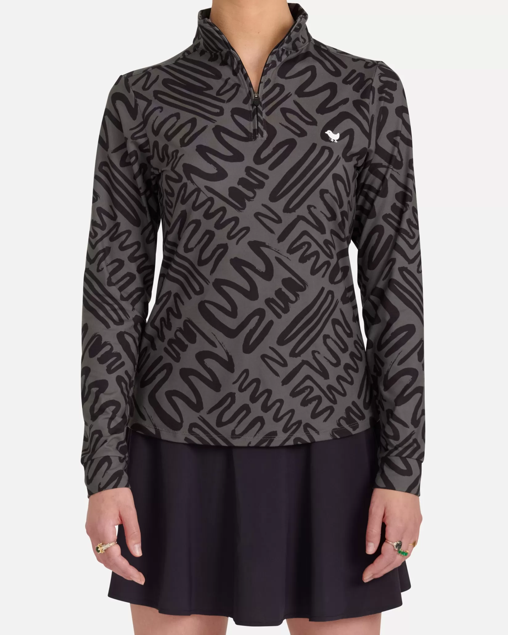 Bad Birdie Mazed & Confused Black Quarterzip>Women Quarterzips