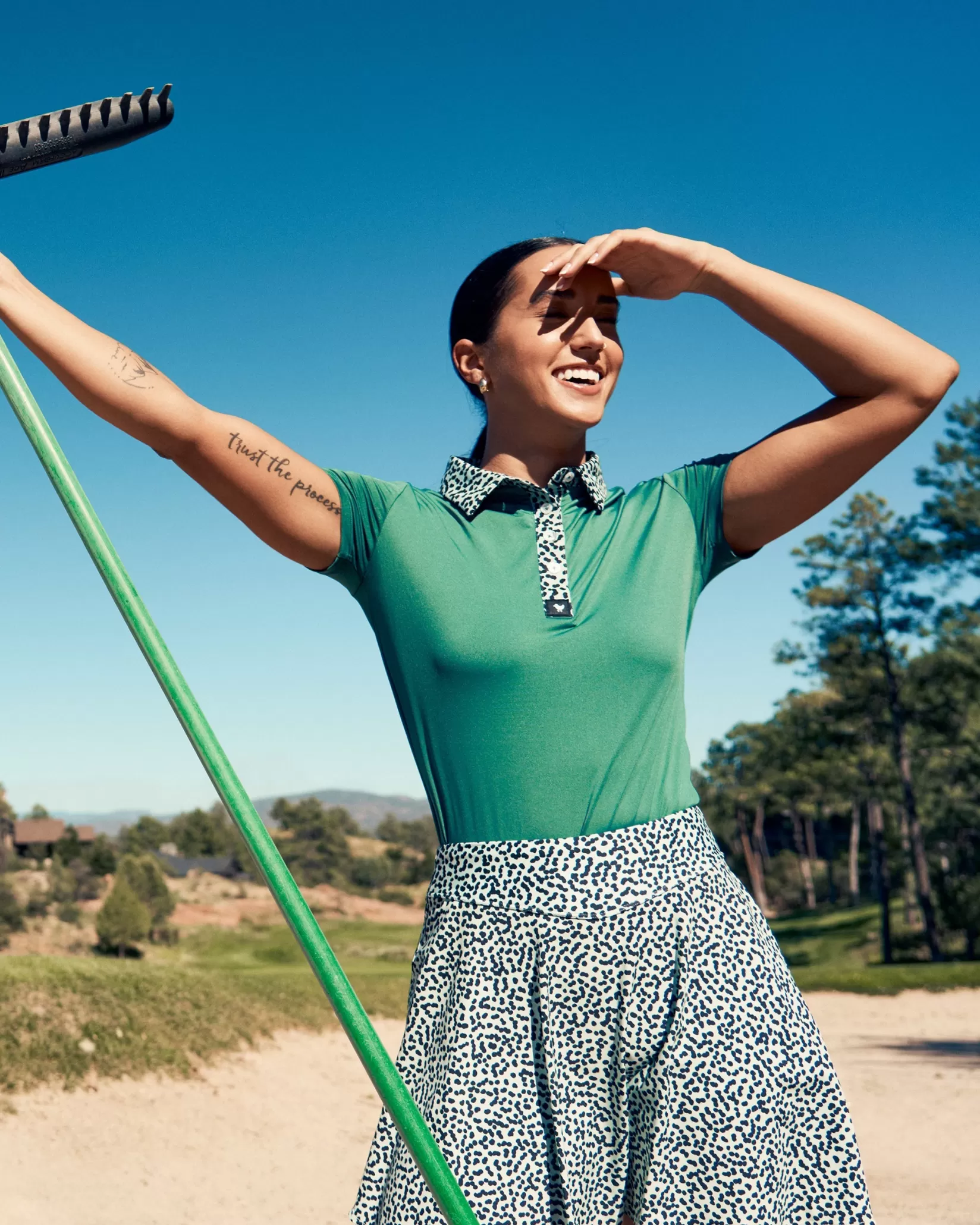 Bad Birdie Mint Chip Color Block>Women Polos