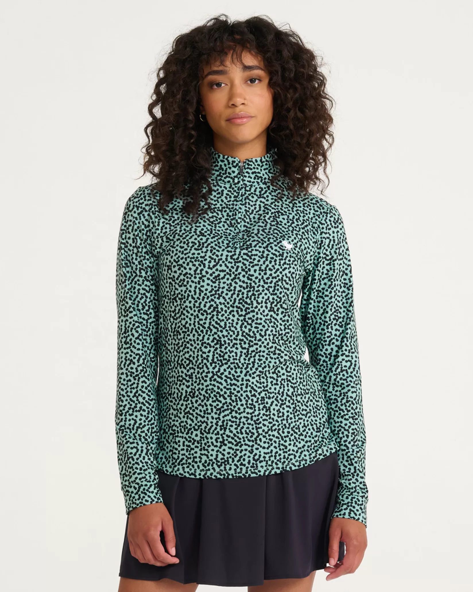 Bad Birdie Mint Chip Quarterzip>Women Quarterzips