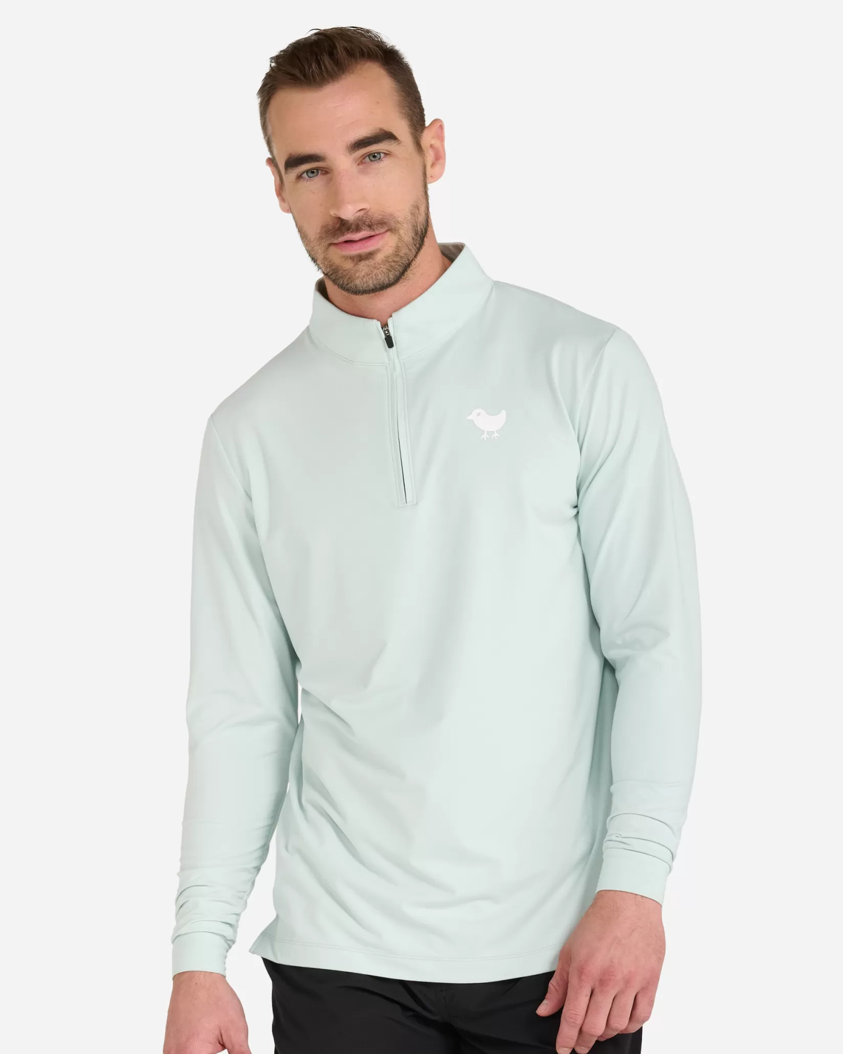 Bad Birdie Mint Quarterzip> Quarterzips