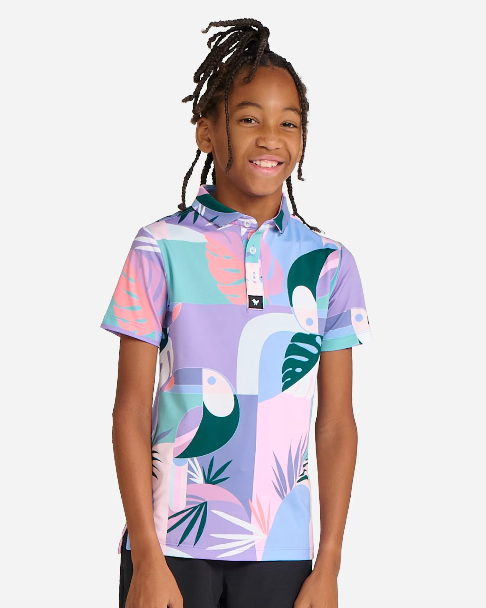 Bad Birdie Monstera Youth>Women Youth | Youth Polos