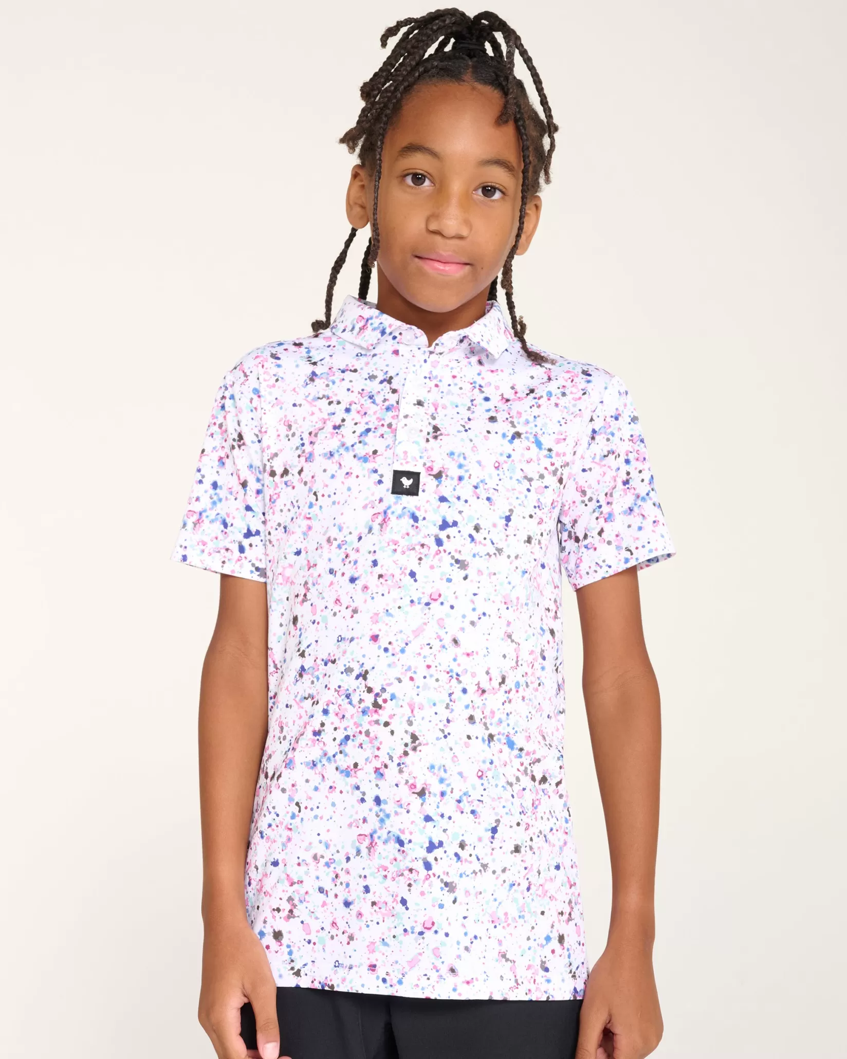 Bad Birdie Paint Splatter 3 Youth>Women Youth | Youth Polos