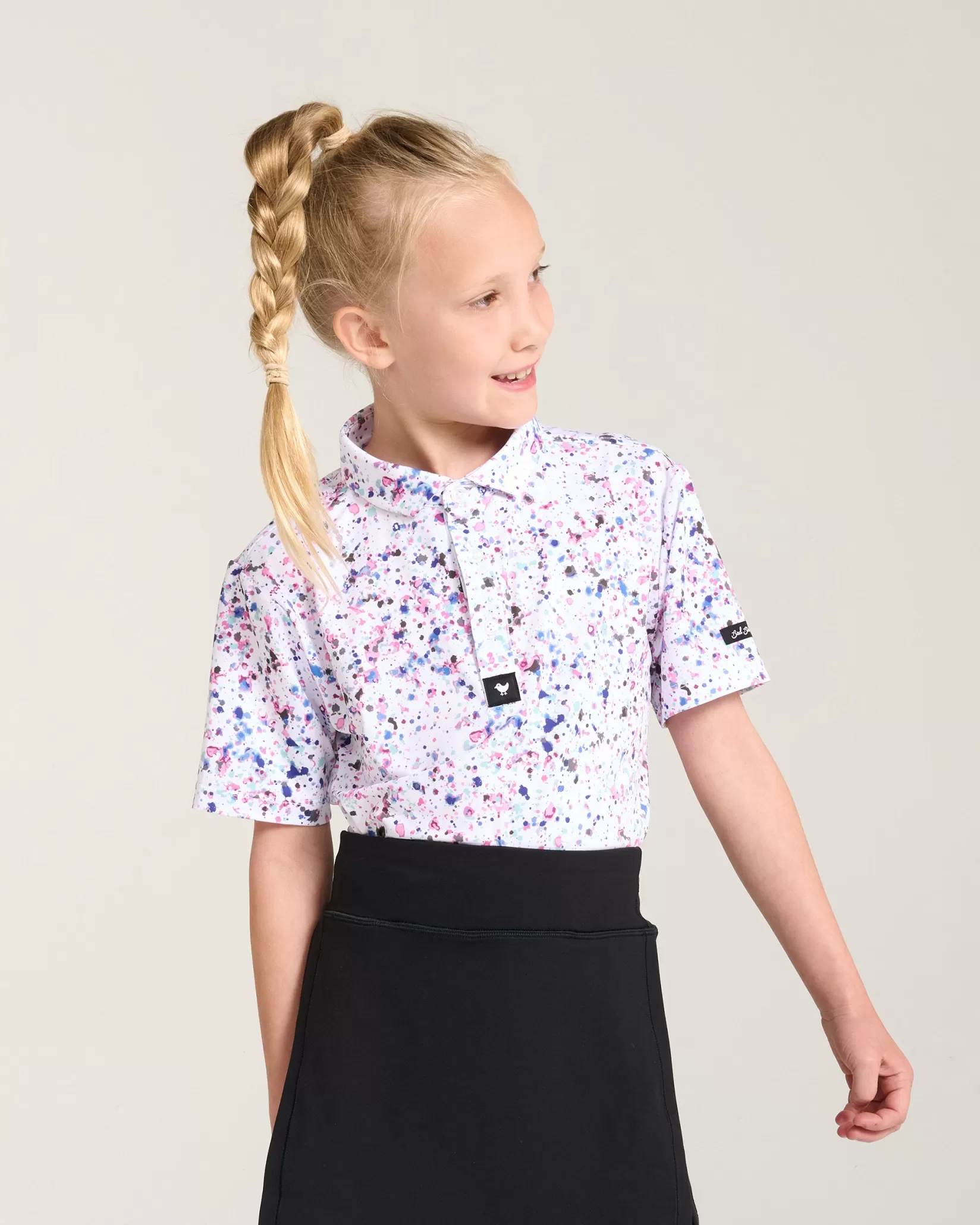 Bad Birdie Paint Splatter 3 Youth>Women Youth | Youth Polos