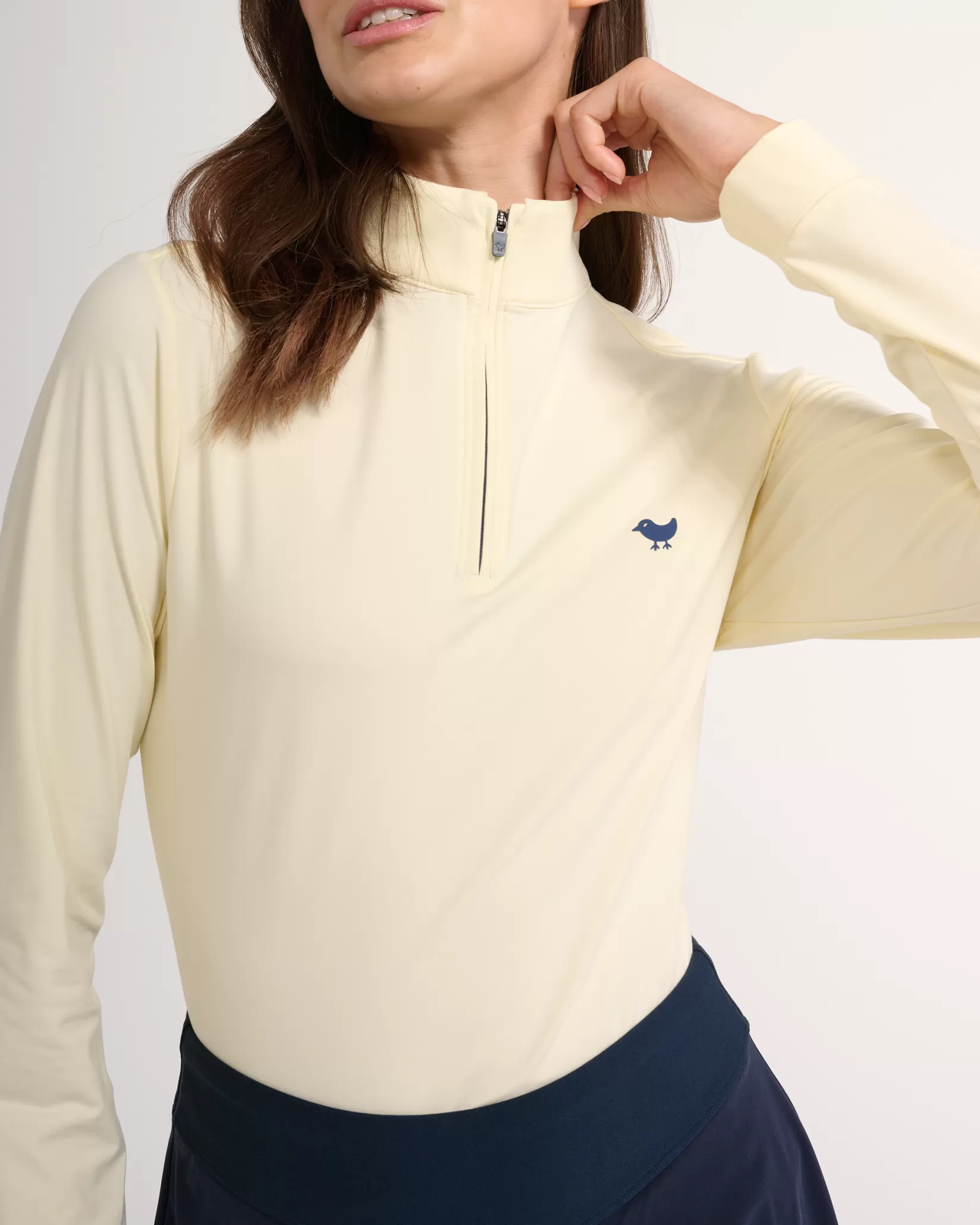 Bad Birdie Pear Sorbet Quarterzip>Women Quarterzips