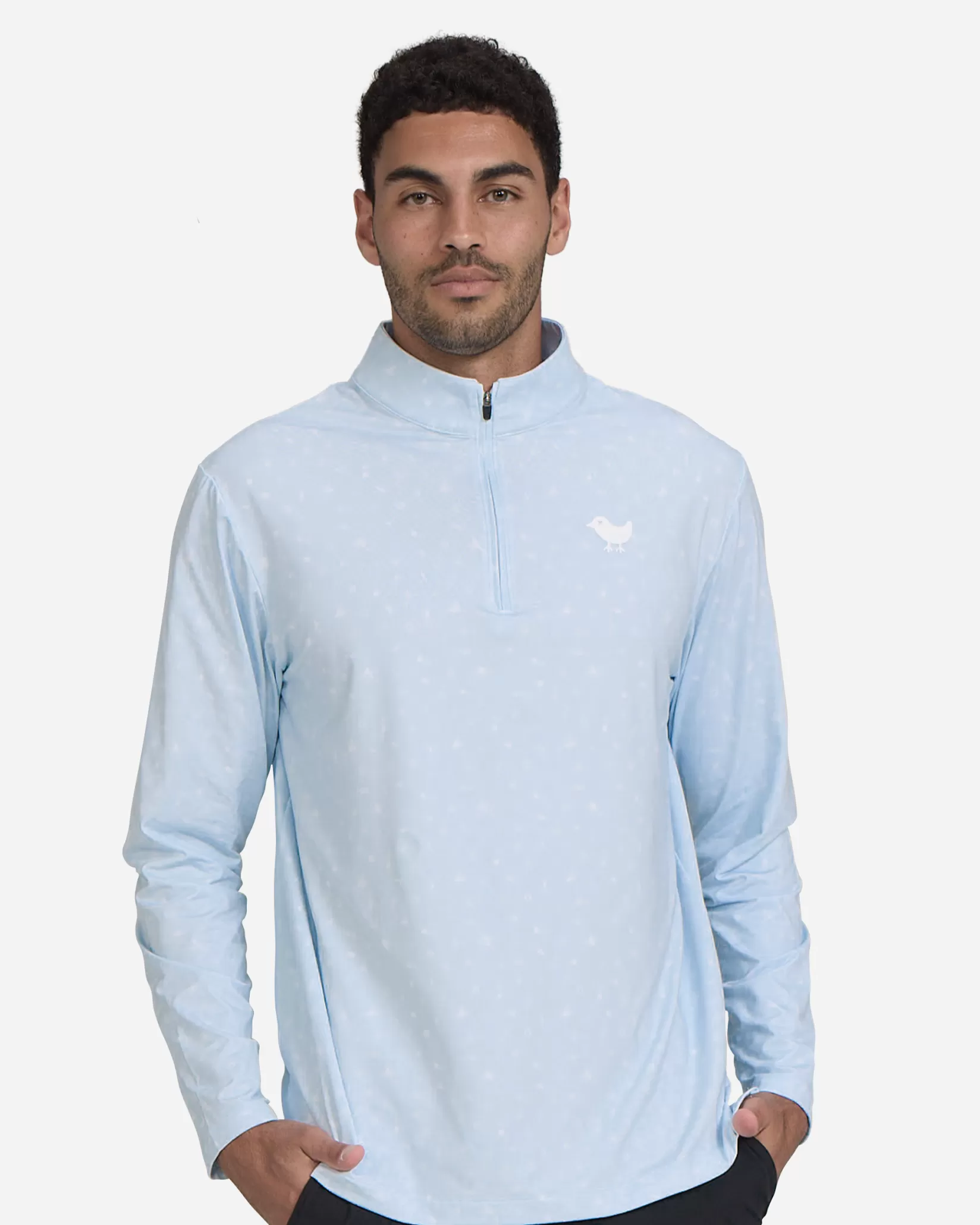 Bad Birdie Sights & Rounds Light Blue Quarterzip> Quarterzips