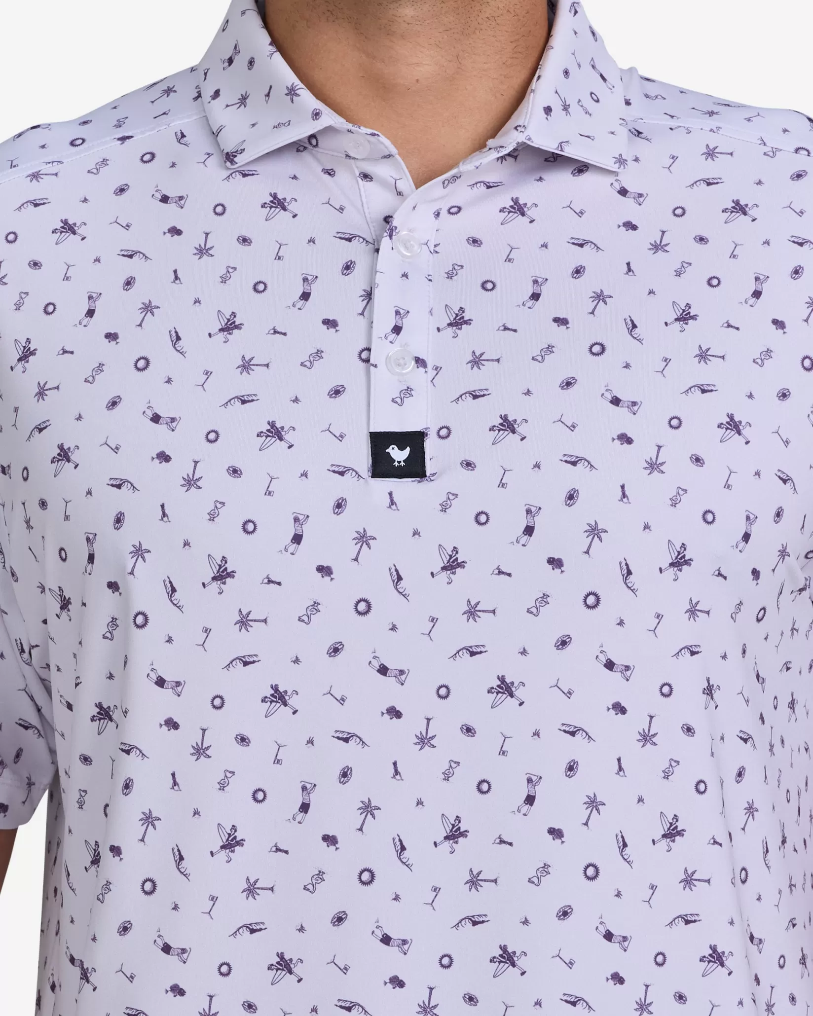 Bad Birdie Sights & Rounds Lilac> Polos