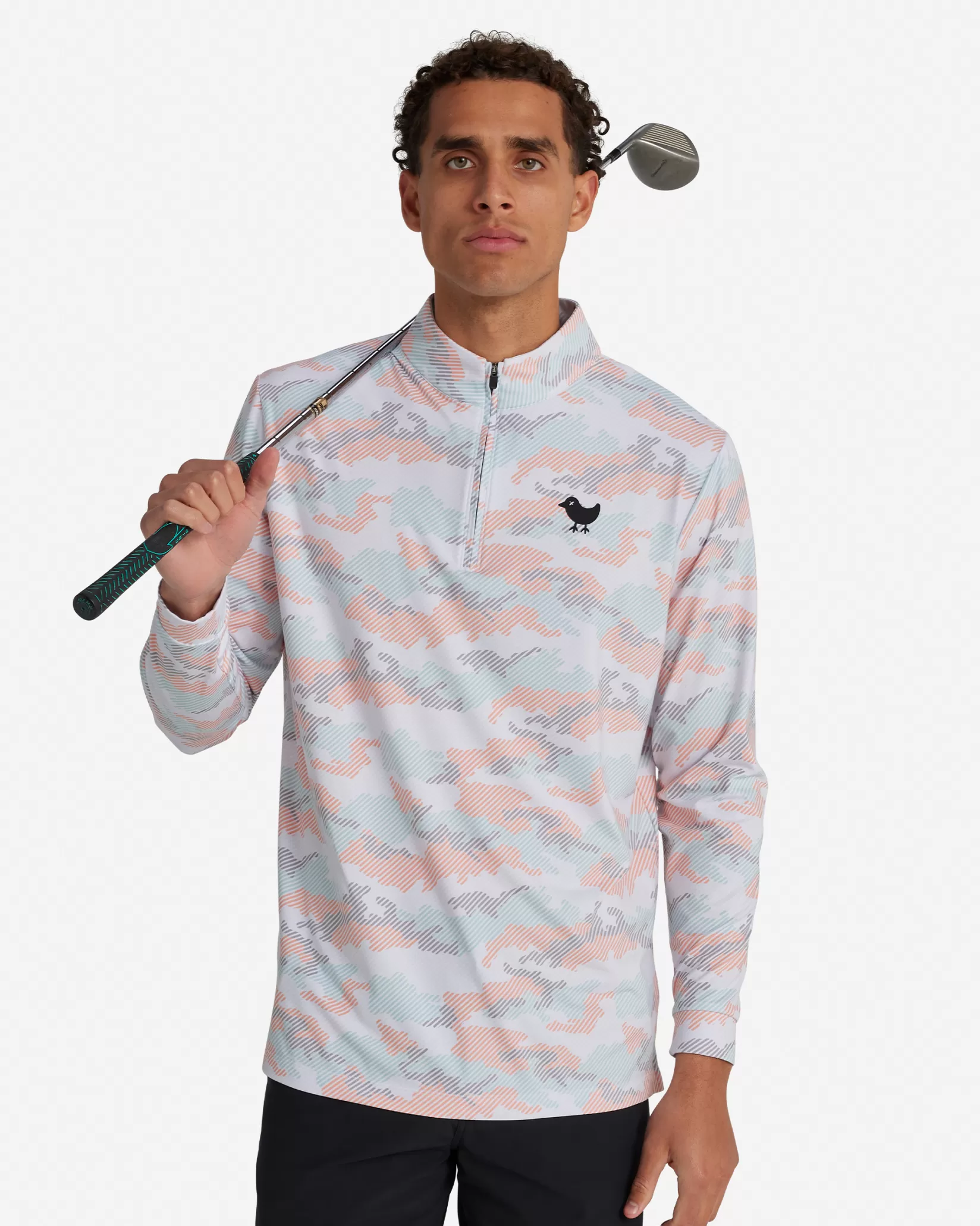 Bad Birdie Sunset Camo Quarterzip> Quarterzips